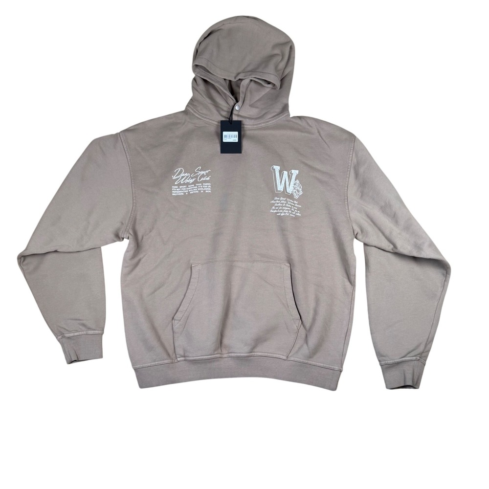 Darc Sport Our Mark Pierce Hoodie Taupe Wolves Club 2024 Mens L DSFH002-226-858 - Picture 3 of 10